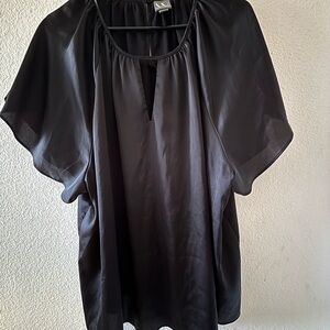 Worthington Black Blouse Elegant Top